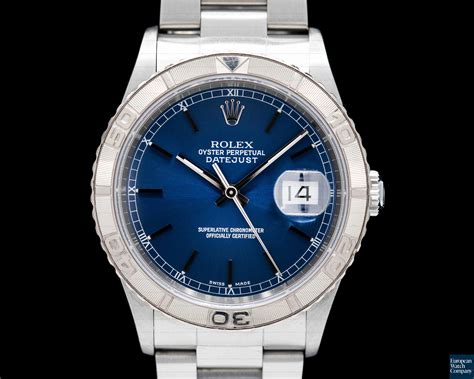 rolex 16264 blue dial|rolex datejust turn o chart.